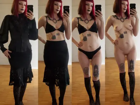 Undress a goth
