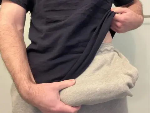35 straight grey sweats